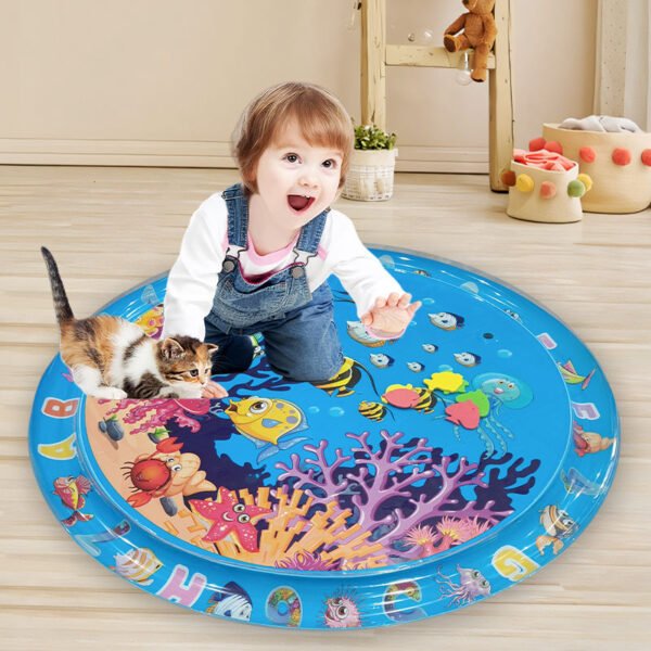 Premium Baby Tummy Time Water playing Mat – 40 Inche